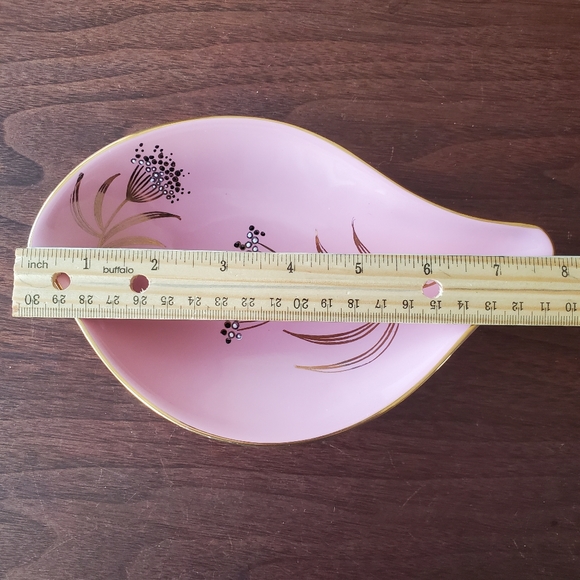 Vintage Old Foley Ballerina James Kent Staffordshire England Pink and Gold Dish - Picture 7 of 8